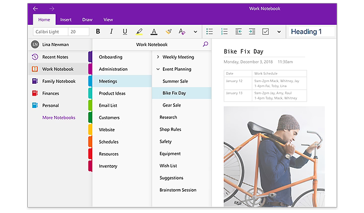 Microsoft note taker