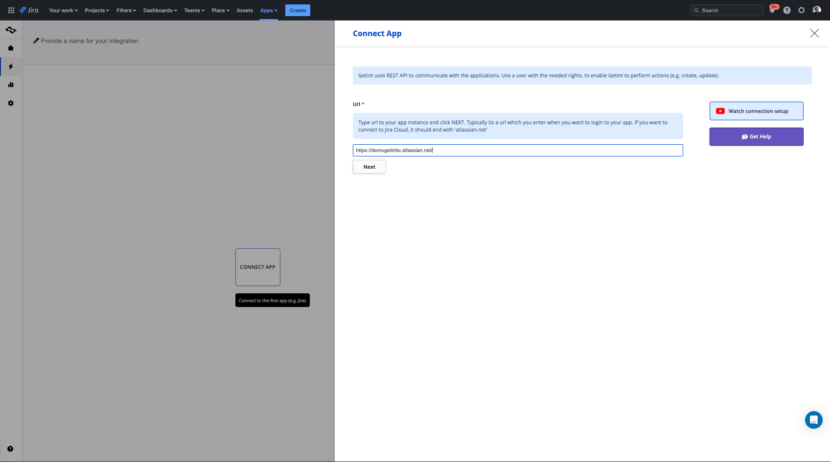 connections tab jira instance servicenow instance