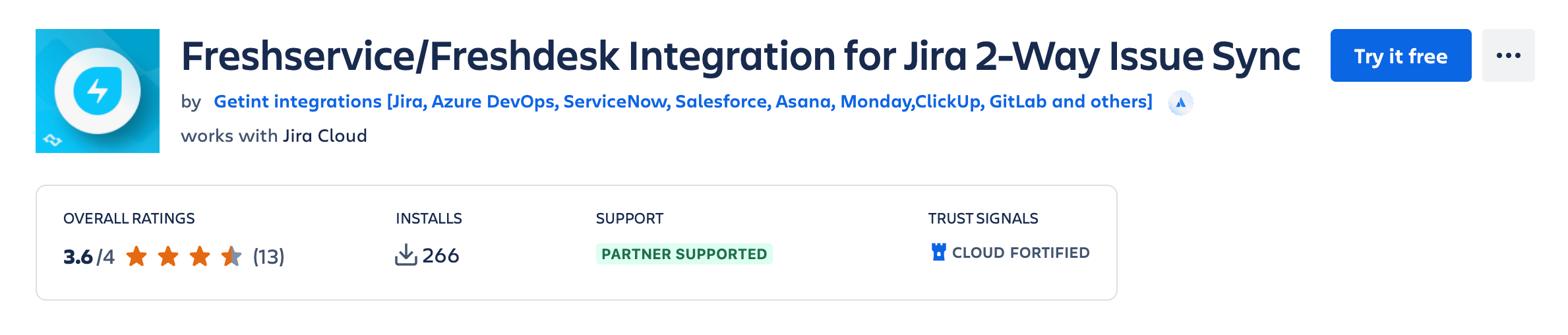Connect Atlassian Jira and Freshservice with Getint