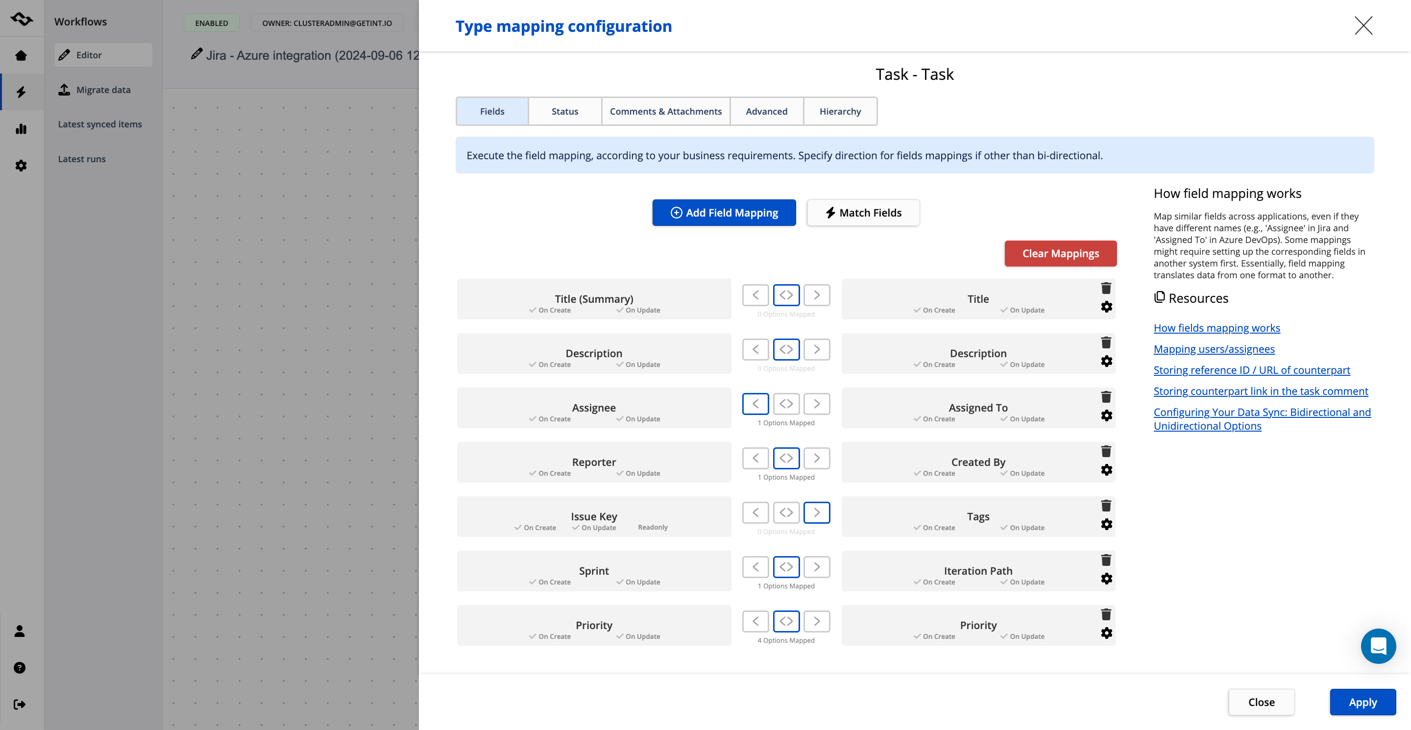 automate workflows with getint data integration