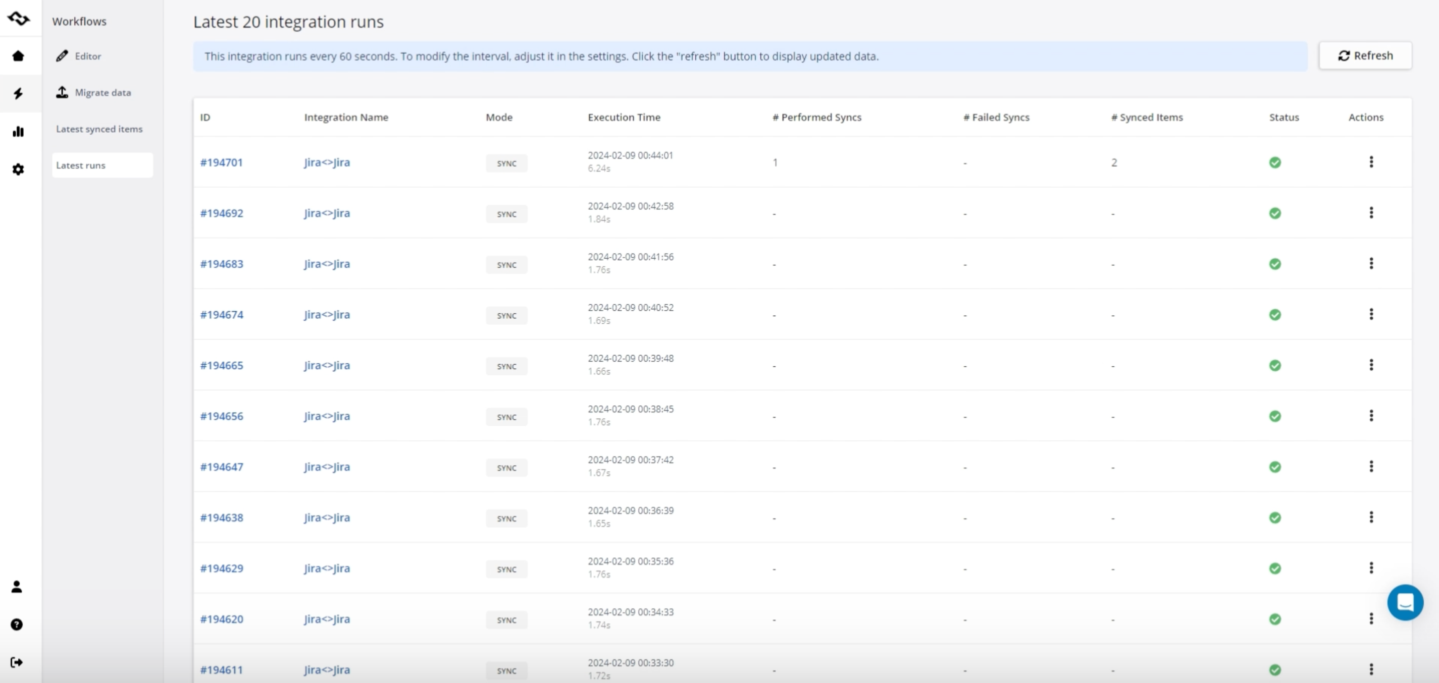 Getint: Integrate two Jira projects