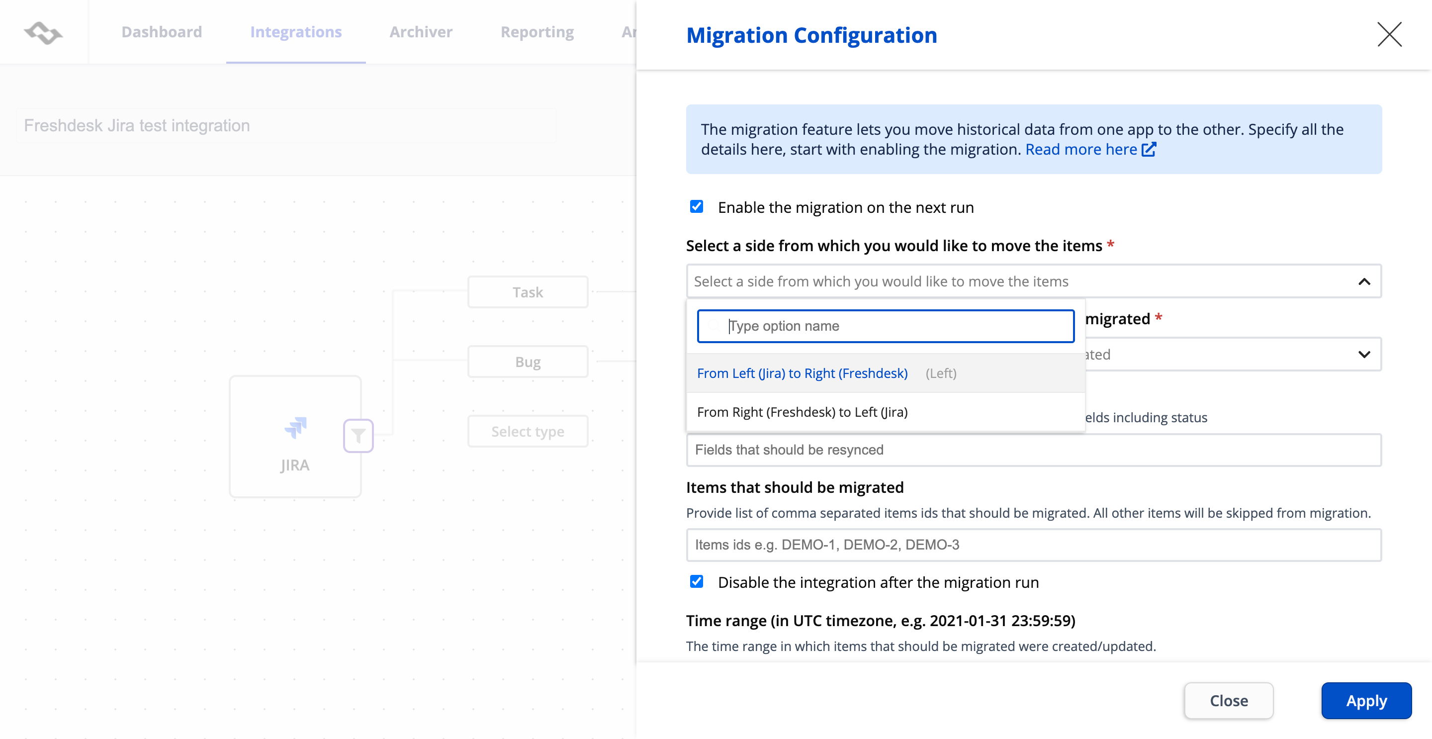 jira app freshservice integration