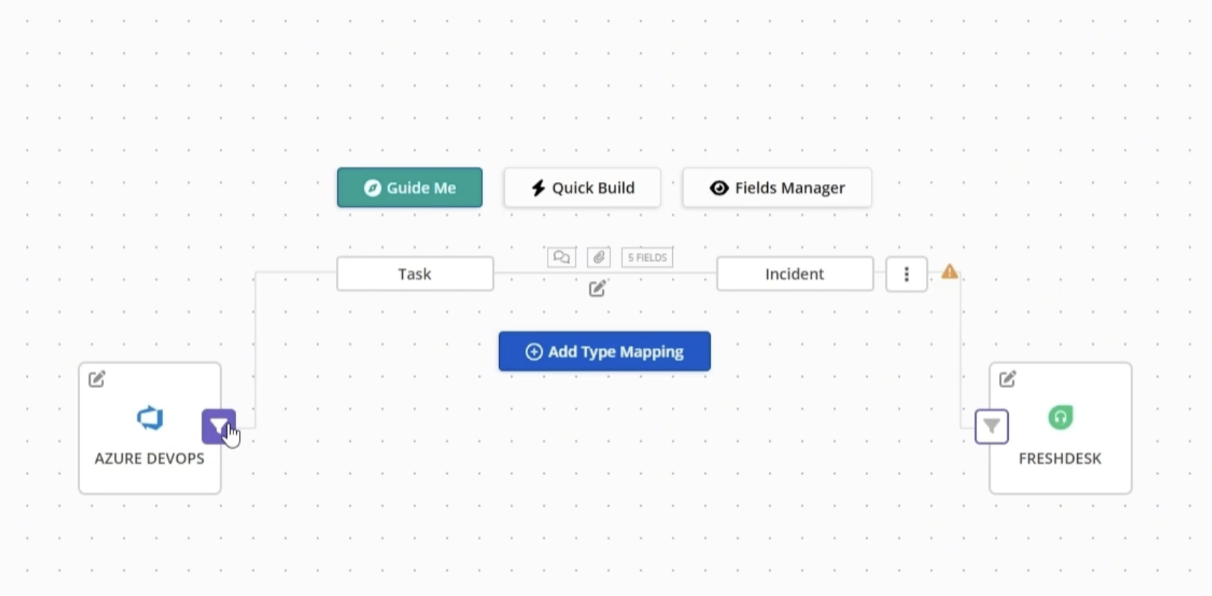 Azure Freshdesk connection dashboard