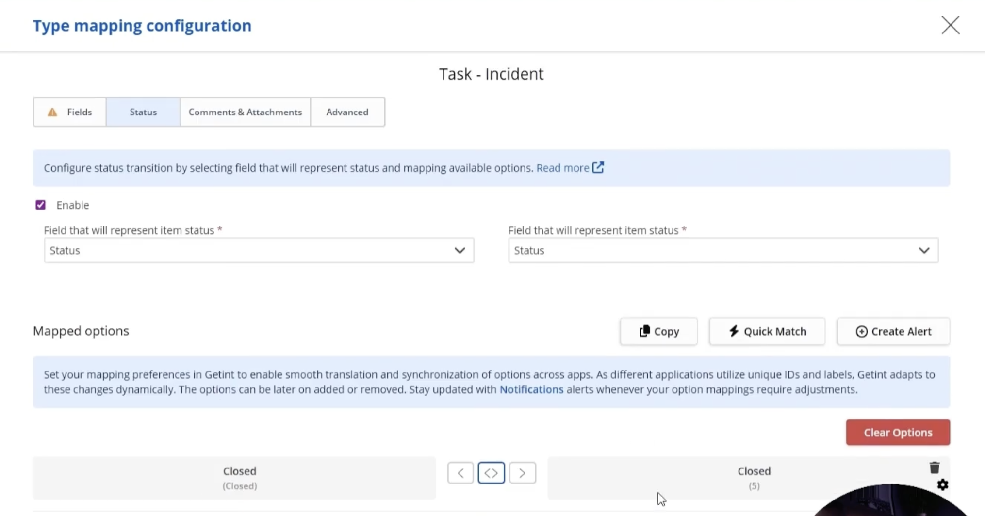 Mapping statuses between Azure DevOps and Freshdesk integration