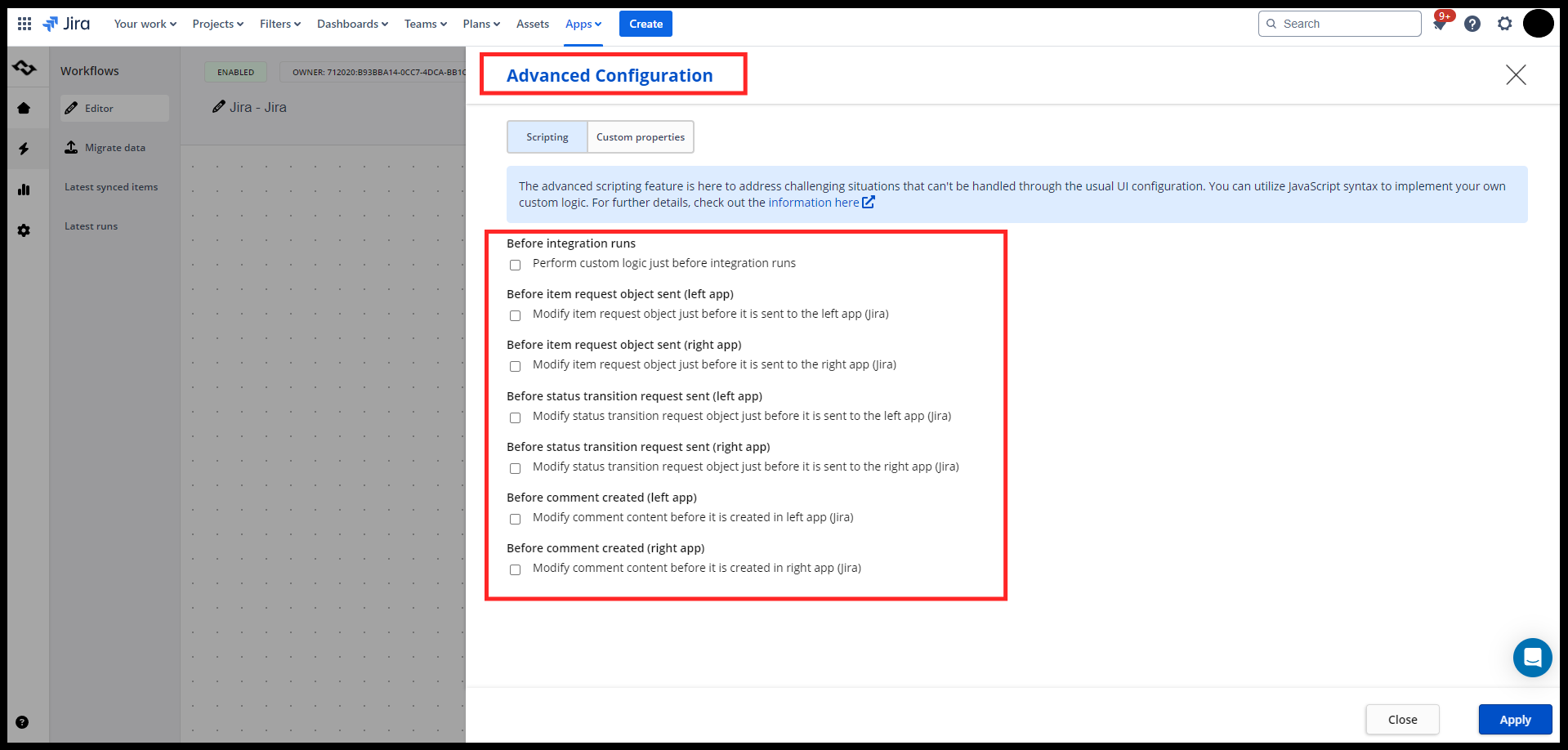 Advanced scripting with Getint integration platform