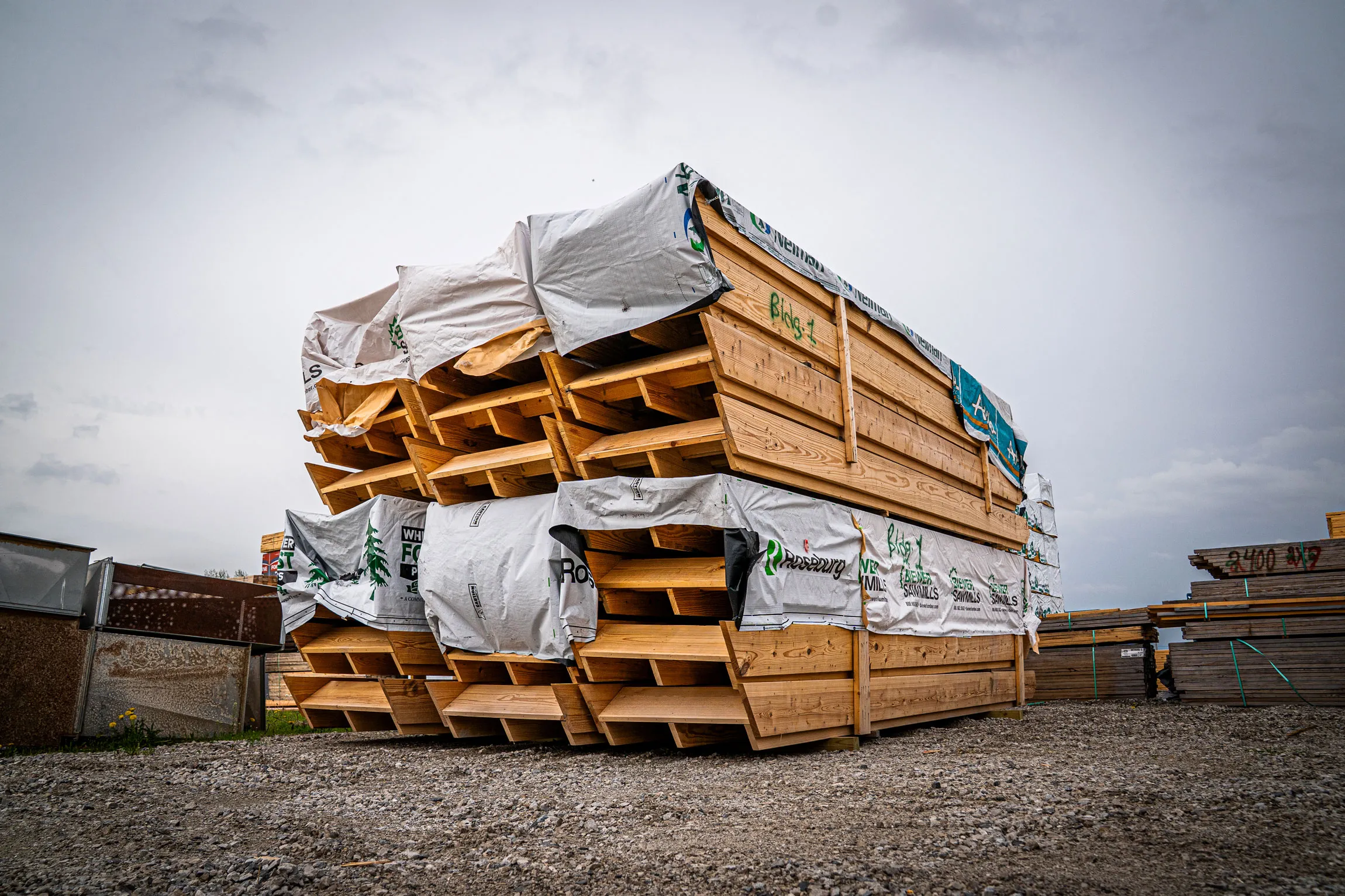 Stairways component ready for transportation