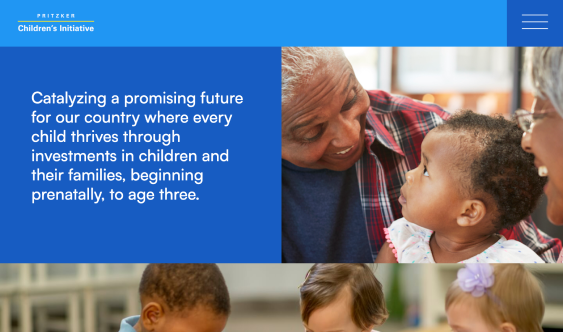 Pritzker Children's Initiative website design