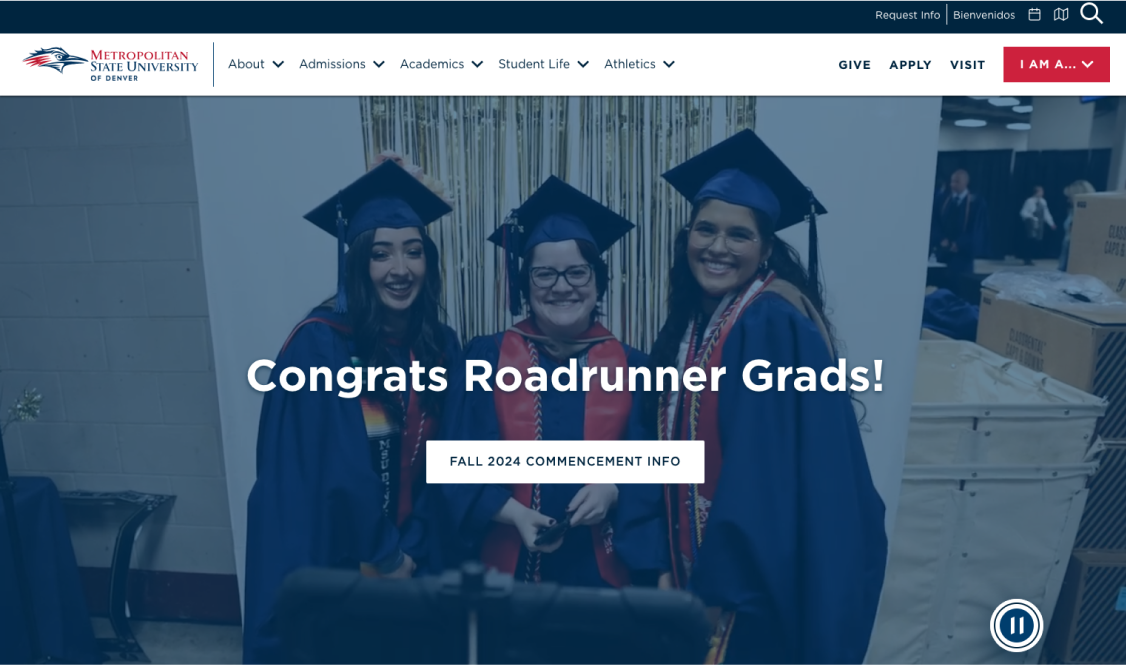 A website design for MSU Denver