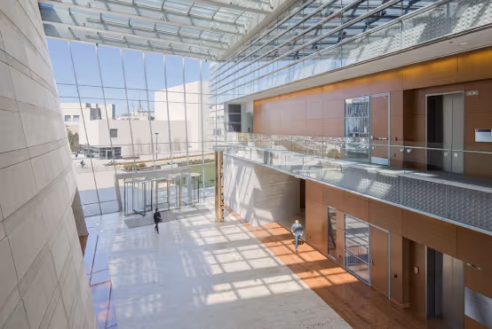 The interior of the beautiful school building.
