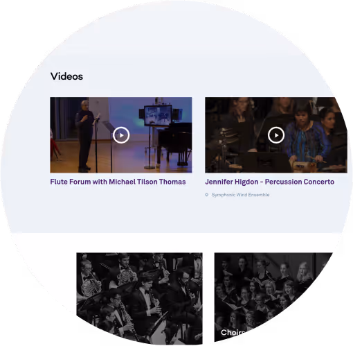 Bienen's video thumbnails on their website.