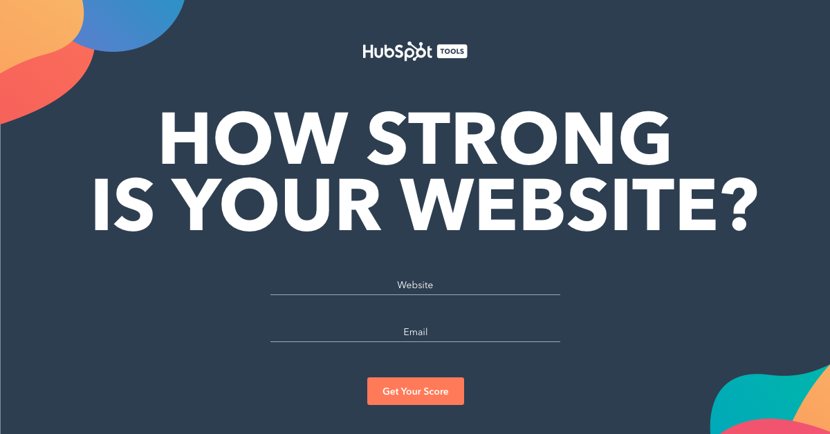 HubSpot Website Grader Homepage