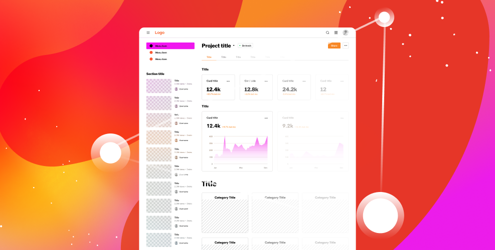 A screenshot of a member dashboard against a colorful gradient background. The Clique logo is in the bottom left corner. 
