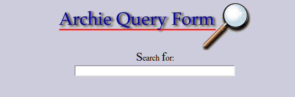 Archie Query Form, the 1990 search engine interface that shaped early web design structure