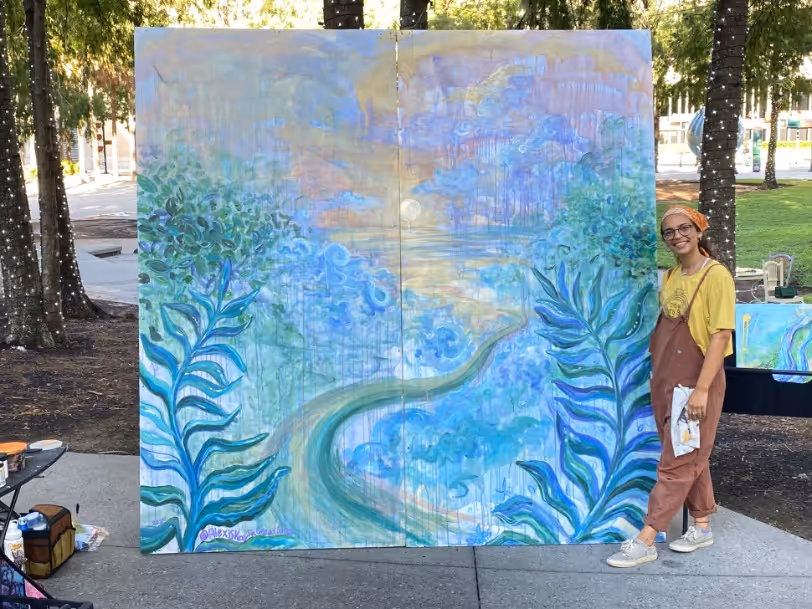 Alexis at Orlando Mural Festival 2024