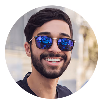a young happy man