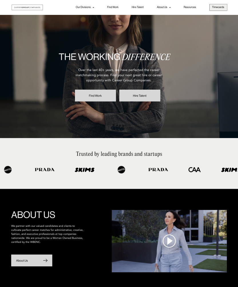 home page