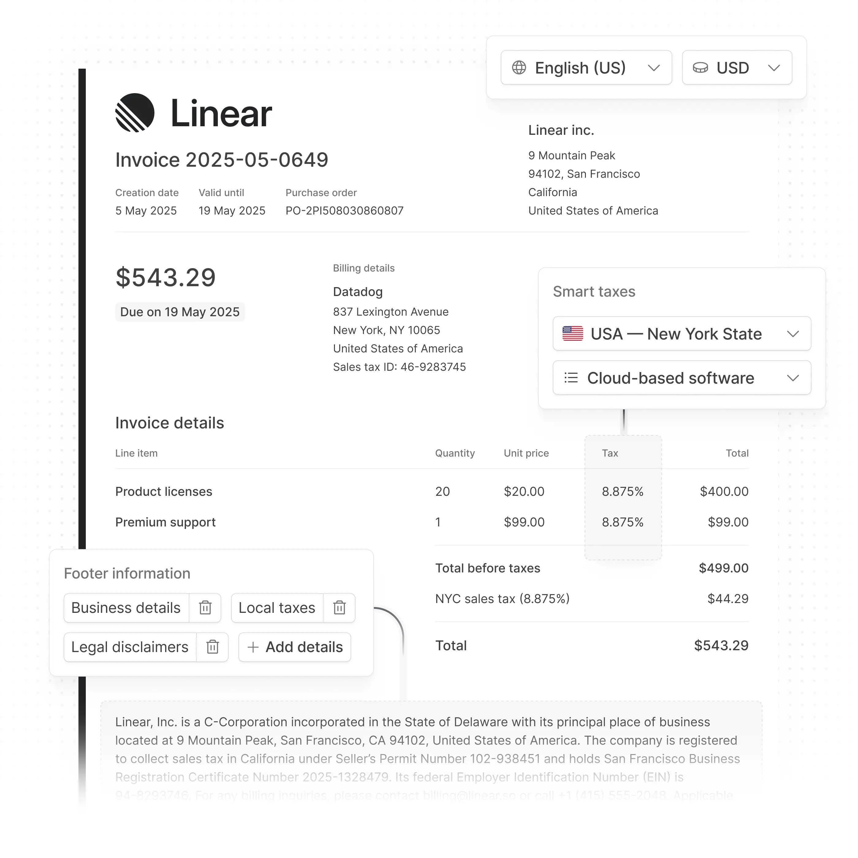 global invoicing