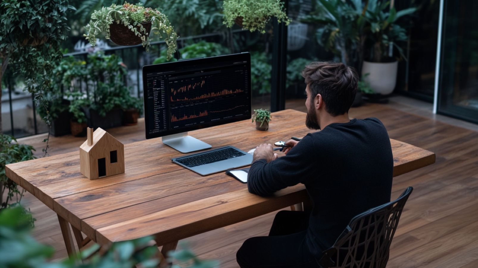 sell2rent_Man_inside_cafeteria_doing_work_