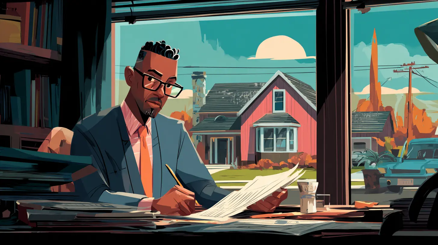 Professional specialist signing paperwork for a residential leaseback, showcasing the expertise Sell2Rent provides in unlocking home equity safely.3 (Trust)Alternative Financing for HomesDedicated real estate expert analyzing a property file, illustrating 