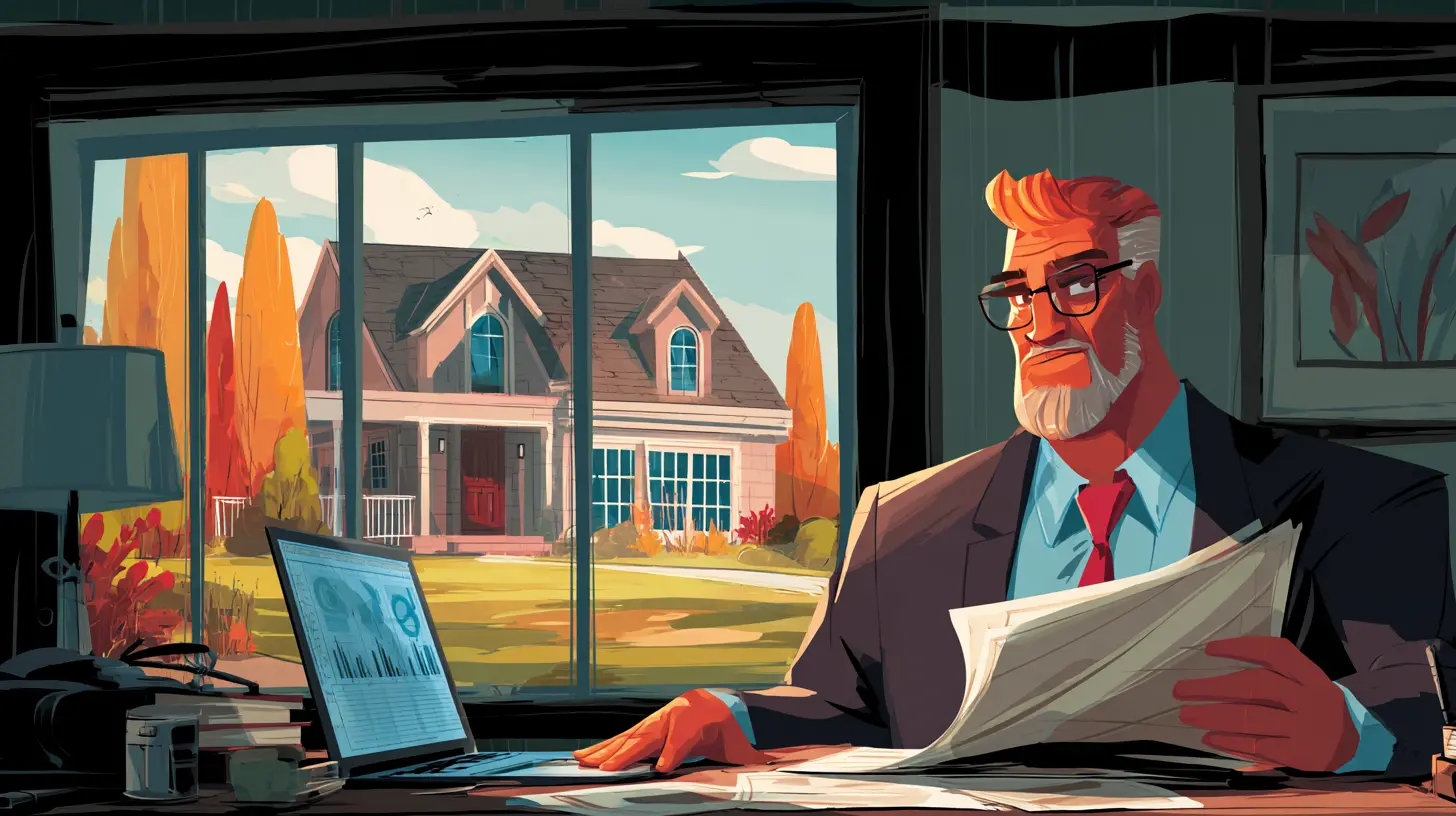 A real estate expert analyzing housing data charts on a laptop and reviewing documents, illustrating the institutional real estate pullback creating a void for small investors in 2026.