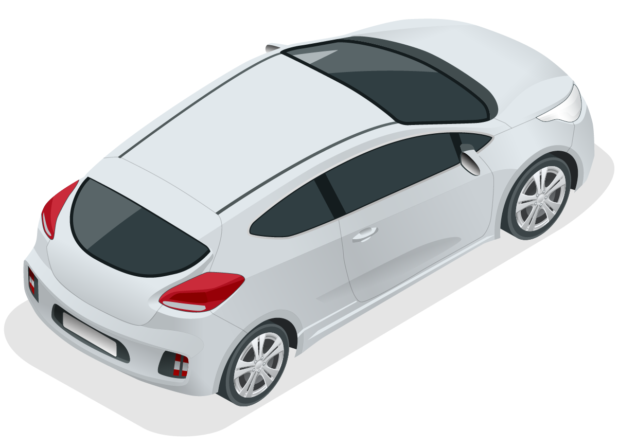 Illustration showing how hail-related surface damage is restored using paintless dent repair Perth techniques, providing a high quality alternative to traditional panel repairs.