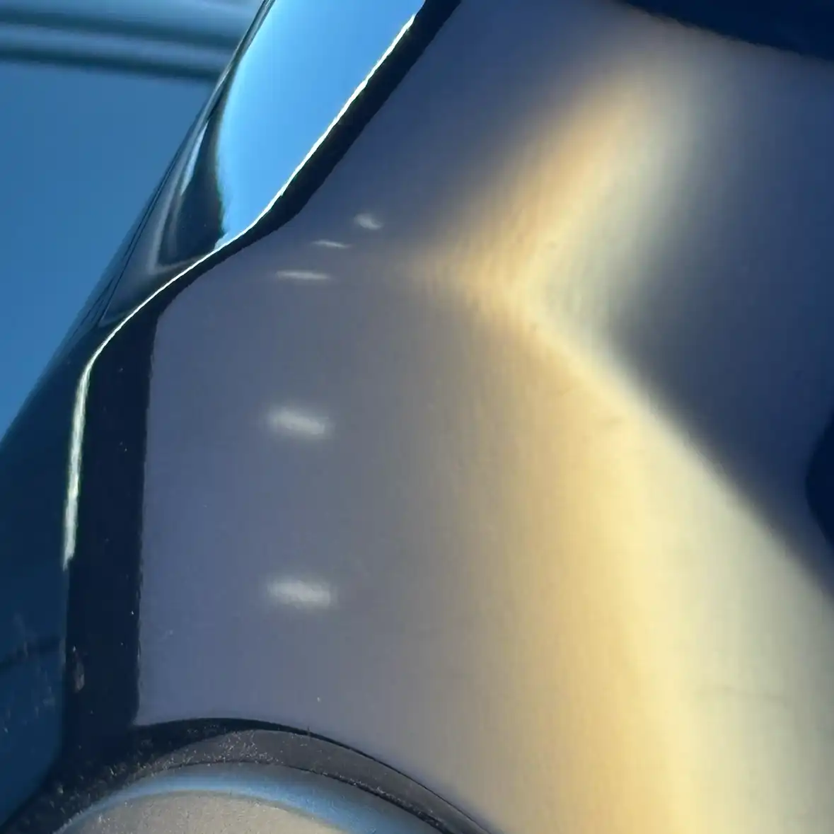 Mazda CX-5 front fender after paintless dent repair
