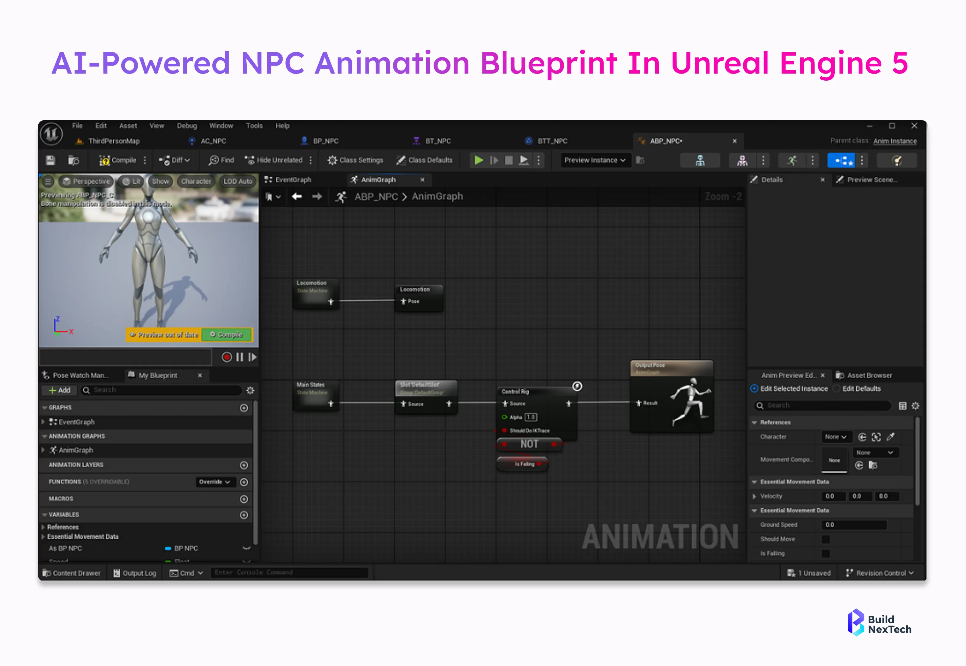 AI-Powered NPC Animation Blueprint in Unreal Engine 5