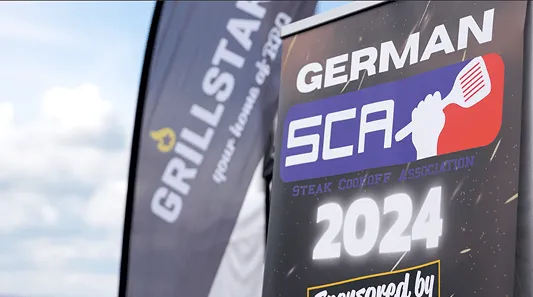 Nahaufnahme Banner eines Events