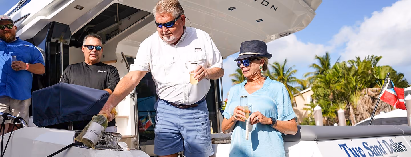 Christening a new Galeon Boat