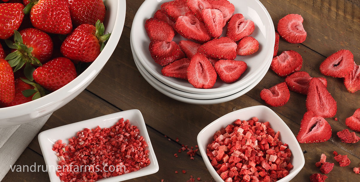 Freeze-dried strawberry