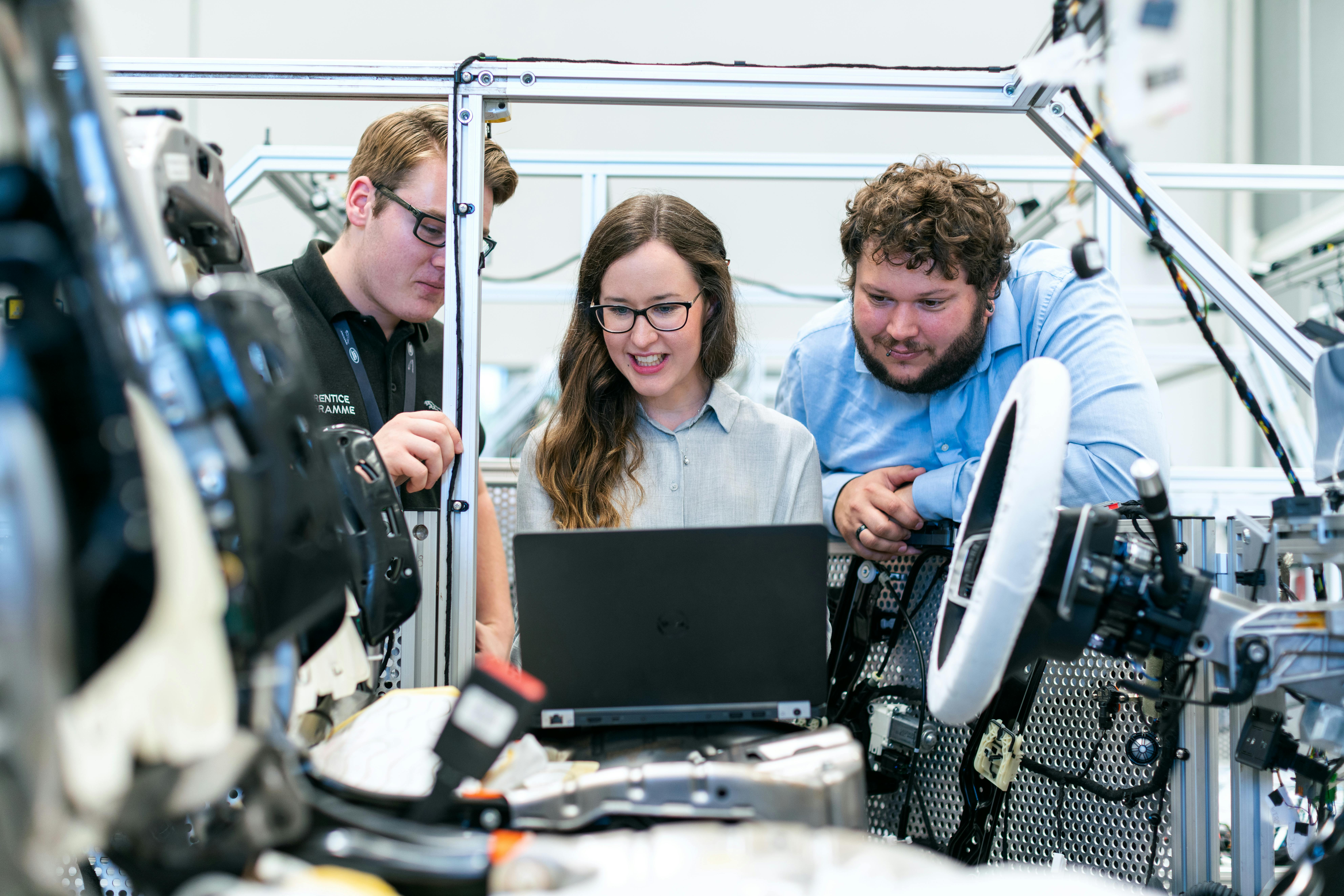 engineers working on a project