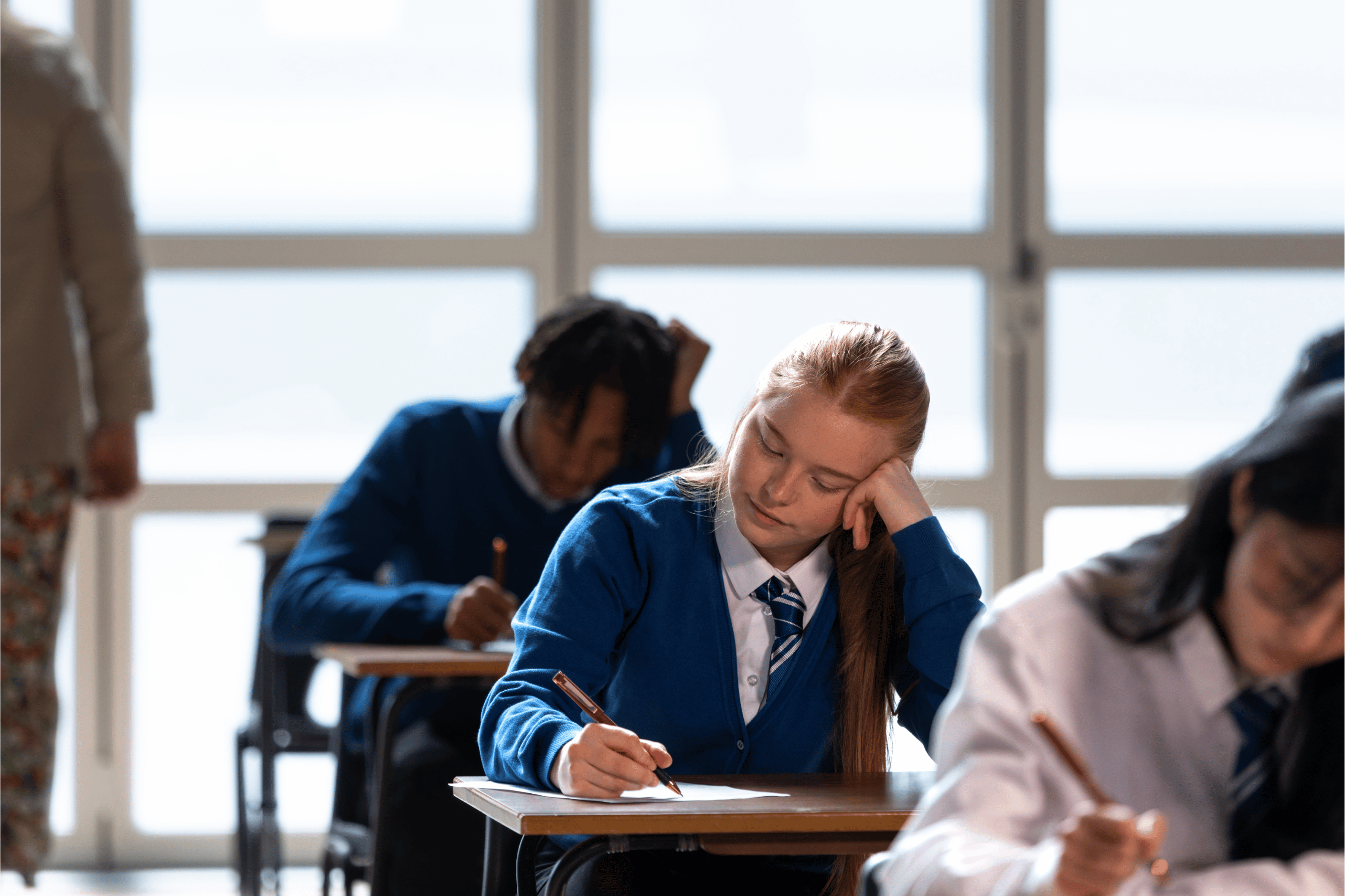 a student taking the psat