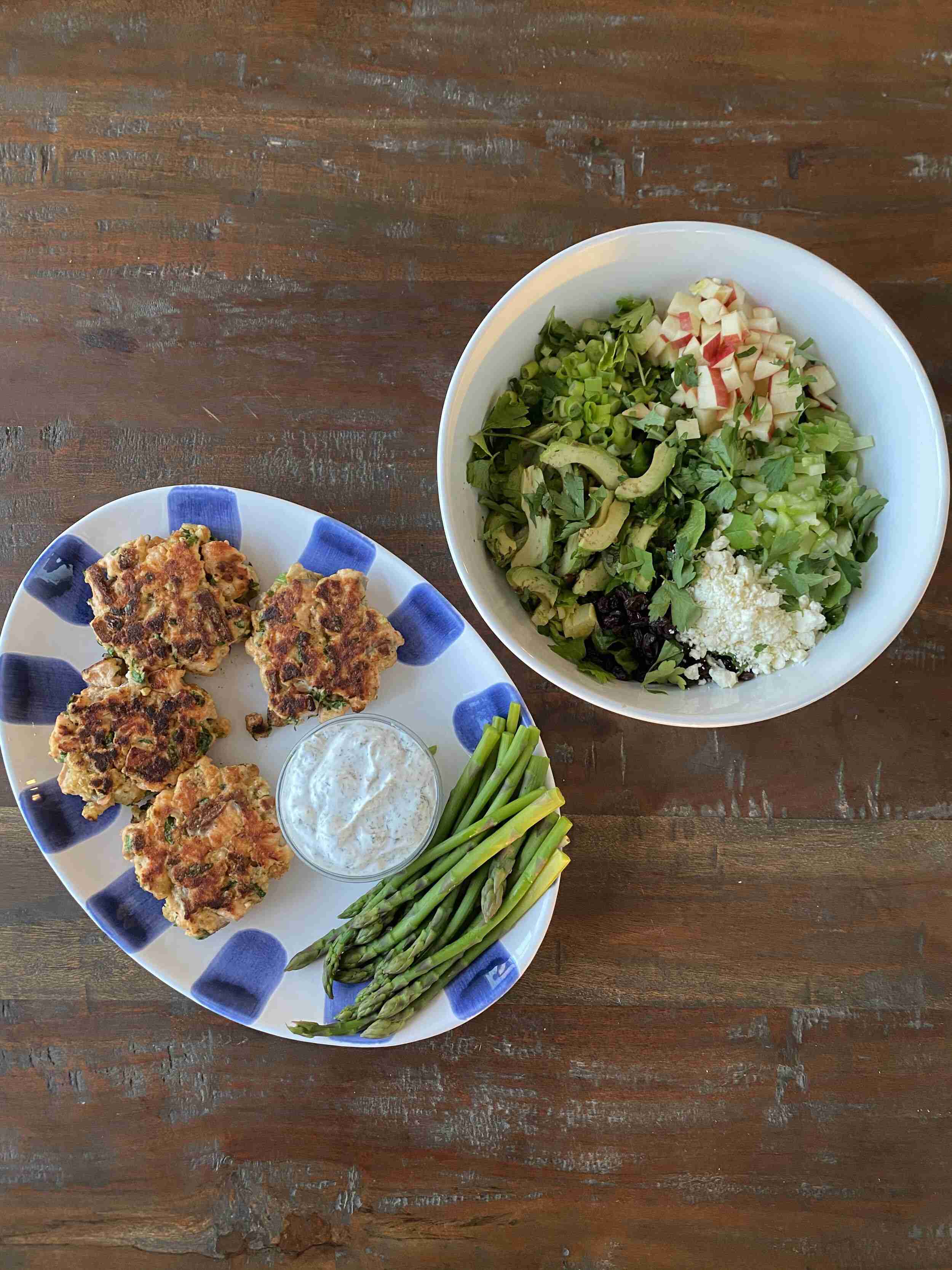Whitesell Weeknight Staples: THE Salad and Salmon Cakes