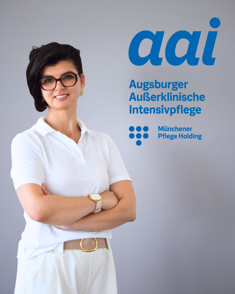 Aldijana Rekanovic, Pflegedienstleitung bei AAI, ambulante Pflege in Augsburg