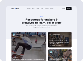 A screenshot of a resources page.
