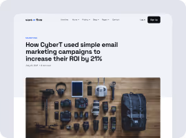 A screenshot of a blog example.