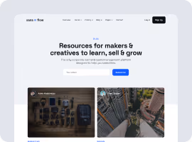 A screenshot of a resources page.