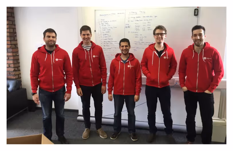 The original Radio.co team at launch back in 2015.
