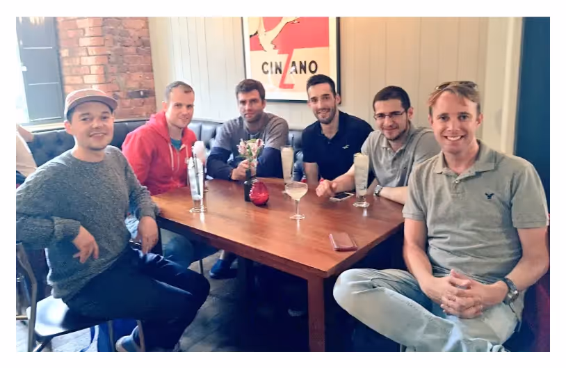 The Radio.co team back in 2015 after the launch.
