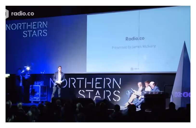 Radio.co wins an award at Northern Stars in 2016.