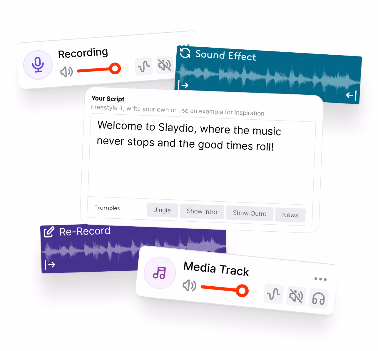 Radio.co's Voice Studio in action.