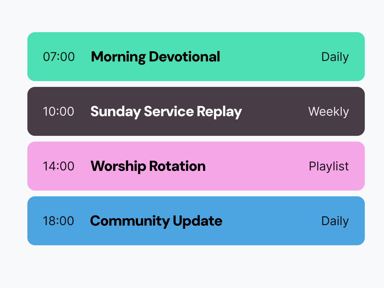 Workflow worship for a radio station.