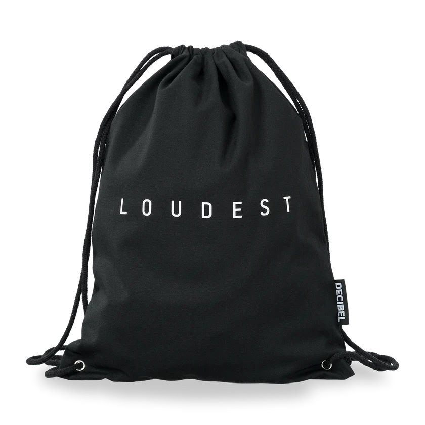 Printed 'loudest' on the front.