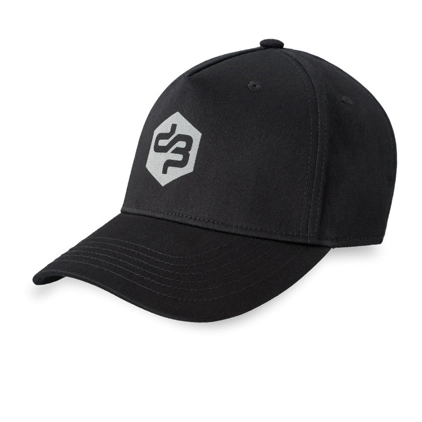Printed 3M reflective Decibel logo on the front. Including an embroidery Decibel outdoor logo on the back.