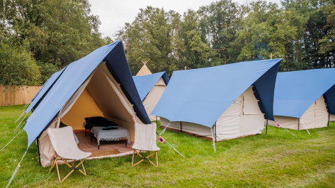 Multiple deluxe tents