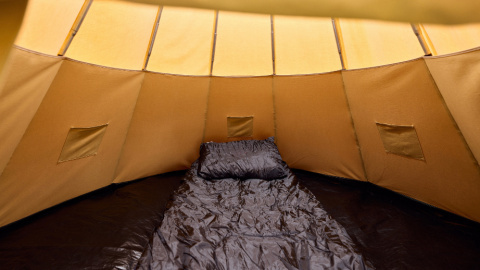 inside the festipi tent