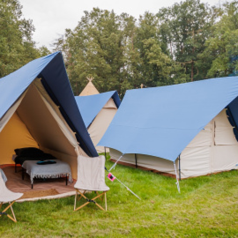 Multiple deluxe tents