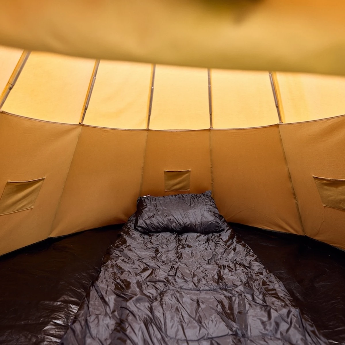 inside the festipi tent