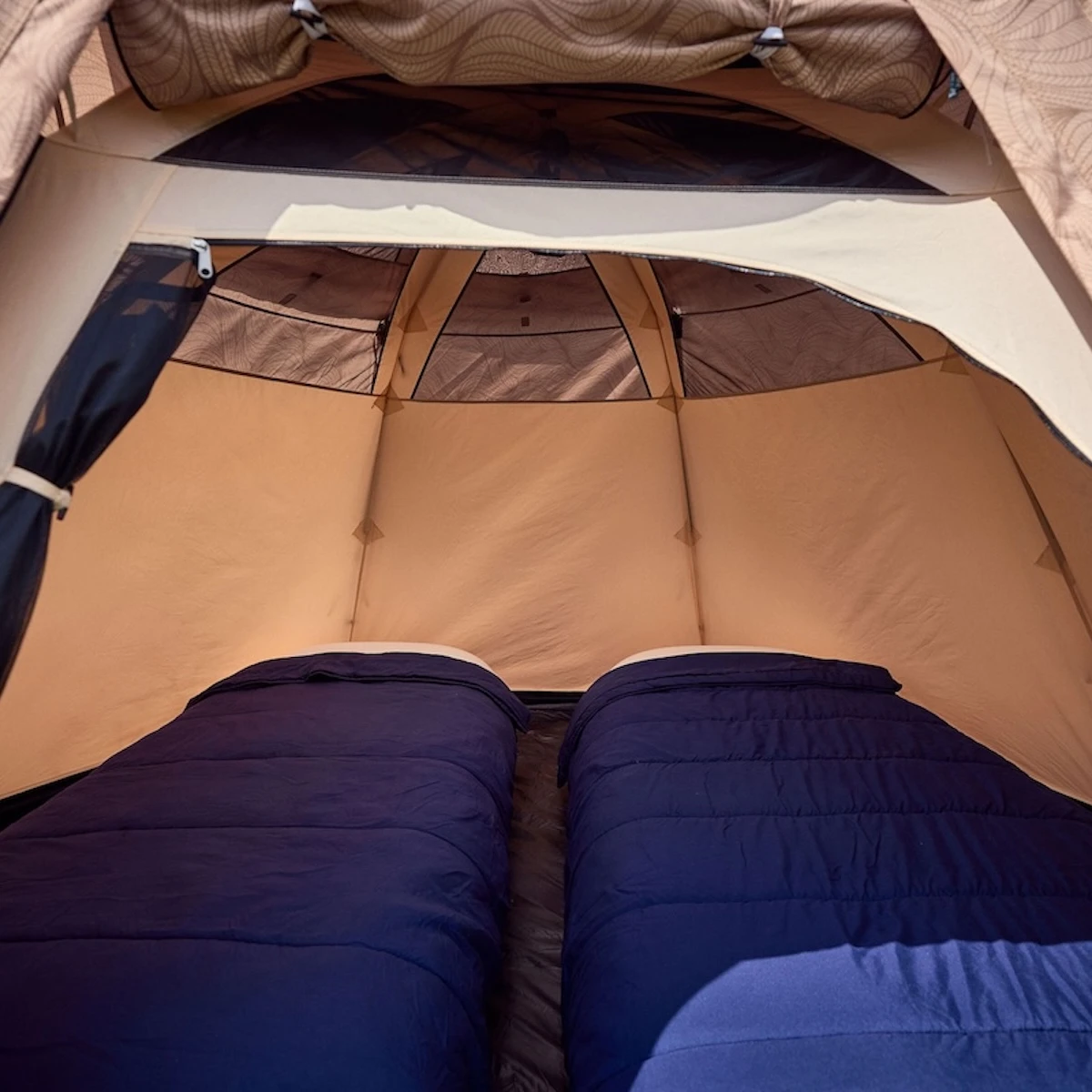 inside the regular tent