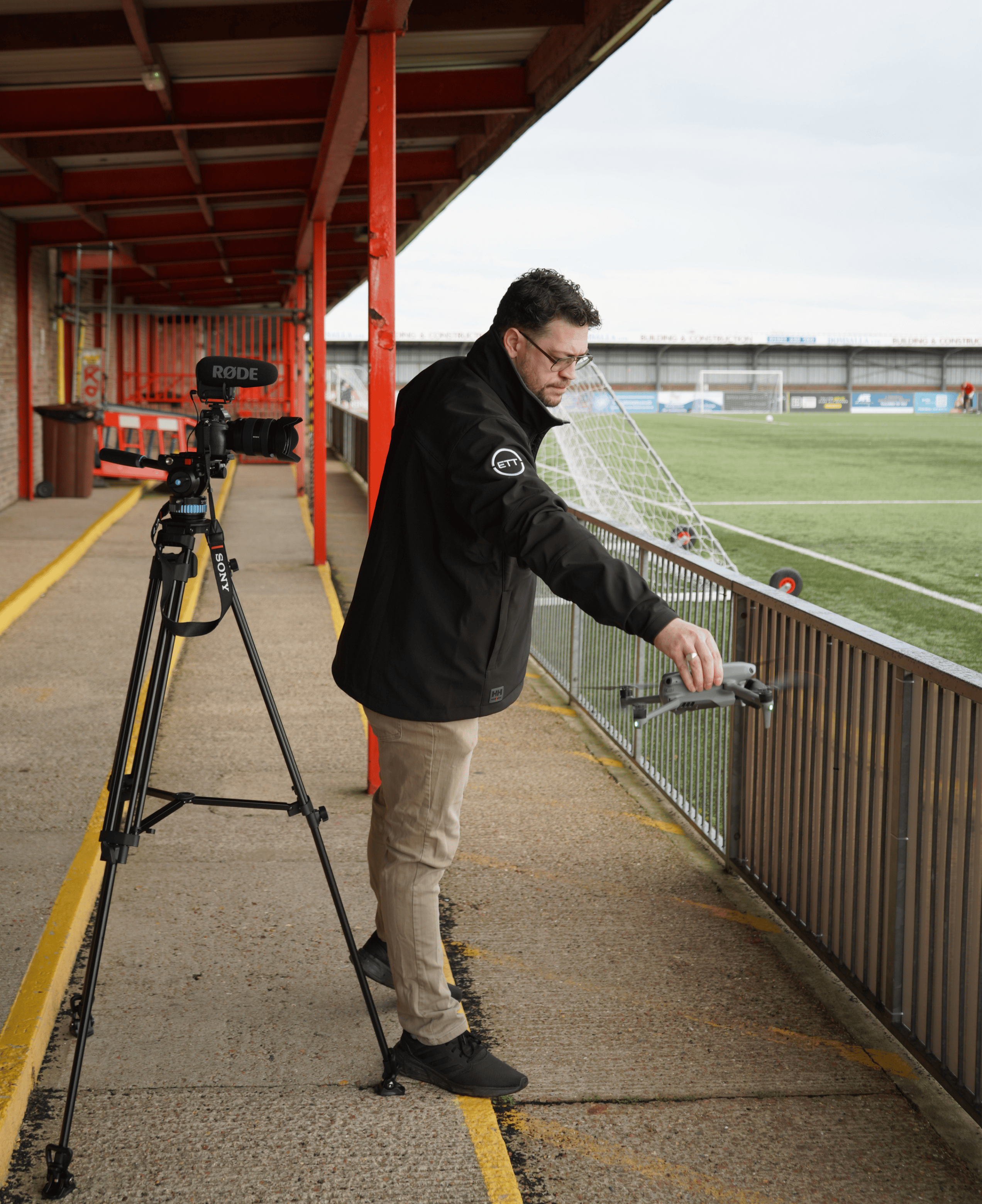 EDP Director with a drone